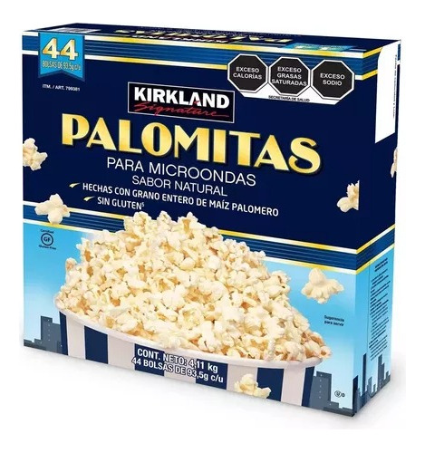 Palomitas Microondas Mantequilla Kirkland Signature C/44 Pzs