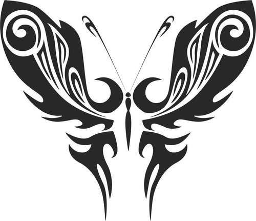 Vinilo Mariposa Tribal Tatto | Calidad | 100% Jdm