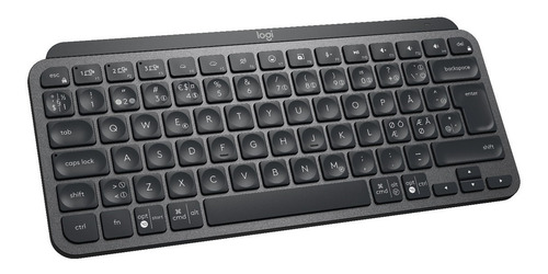 Teclado bluetooth Logitech Master Series MX Keys Mini QWERTY español España color grafito con luz blanca