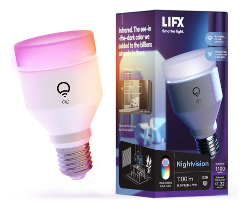 Lifx Color Nightvision Edition 1100lm E26 Bombilla Led Wi-fi