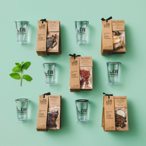 5 Kits De Especiarias + 6 Doses De Gin Artesanal