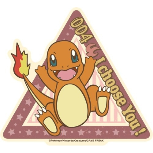 Pokemon Sticker Travel Retro Charmander Marca Ensky