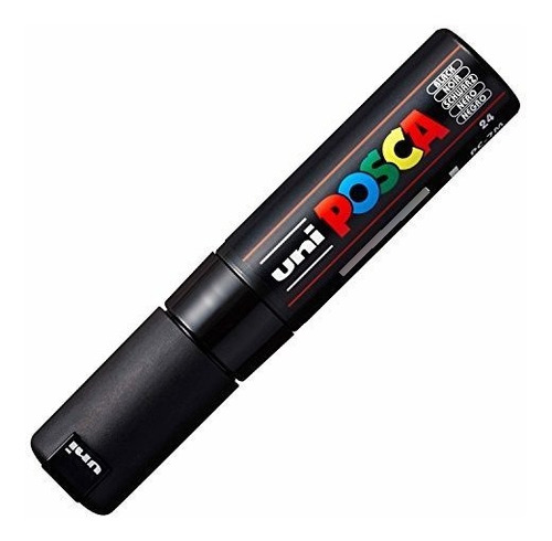 Marcador Posca Negro De Pintura Acrílica Base De Agua Pc-7m