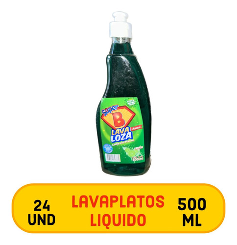 Lavaplatos Liquido Lavaloza Super B X 500ml Bulto 24 Und