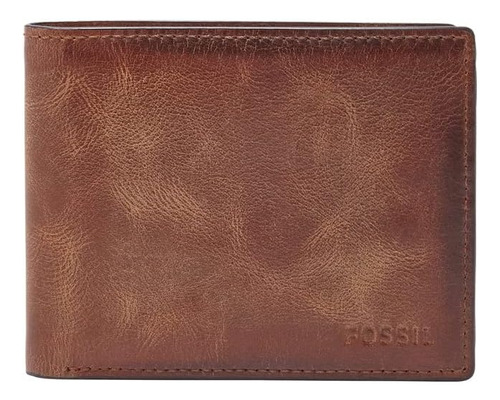 Fossil Derrick - Cartera Plegable De Piel Con Bloqueo Rfid P