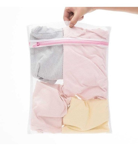 Imagen 2 de 8 de Bolsa Red Para Ropa Interior Lavarropa 30x40 D+m Bazar