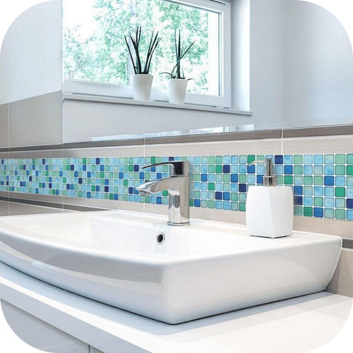 Venecitas Relieve Autoadhesivas Pvc Baño Cocina Azulejo X 10