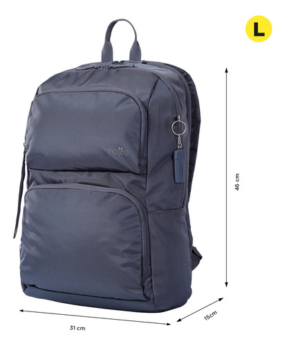 Mochila Totto Cloud 23200-g1f Gris Gris