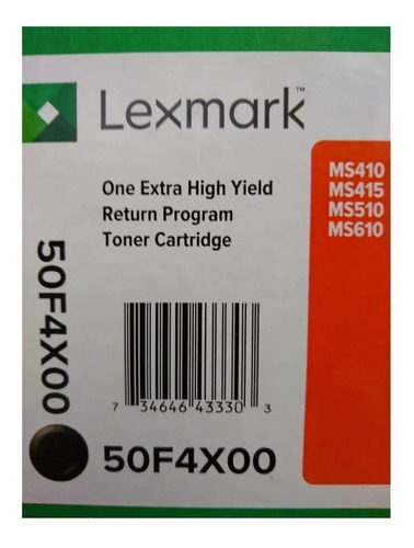 Toner Lexmark 504x 50f4x00 Ms410 Ms415 Ms510 Ms610 410 510