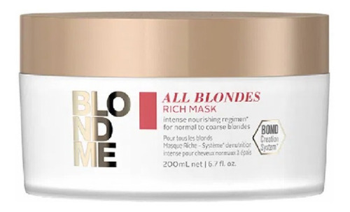 Máscara All Blondes Rich Blondme X200ml Schwarzkopf