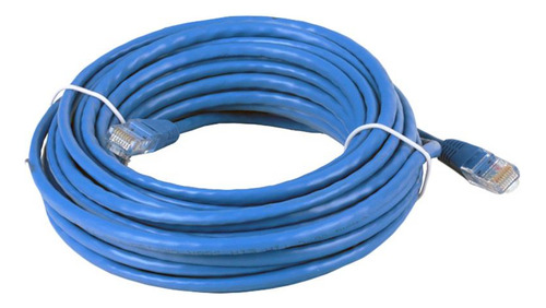 Cable De Red Lan Utp Cat. 6e Rj-45 10mts Azul