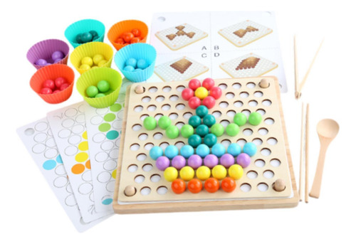 Juego De Mesa De Boads De Madera Educación Temprana 3 En 1