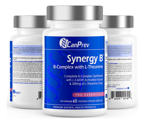 Canprev Synergy Complejo B Con L-teanina 60 Cápsulas
