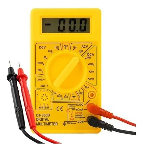 Multímetro Digital Profissional Com Cabo Multiteste Portátil