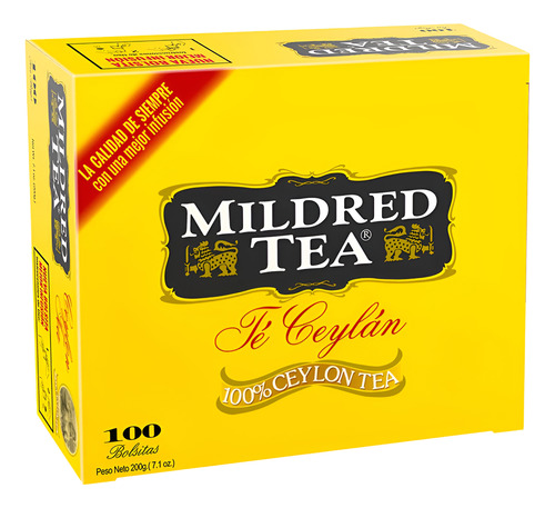 Té Ceylán Mildred Tea Caja 100 Bolsitas 200g
