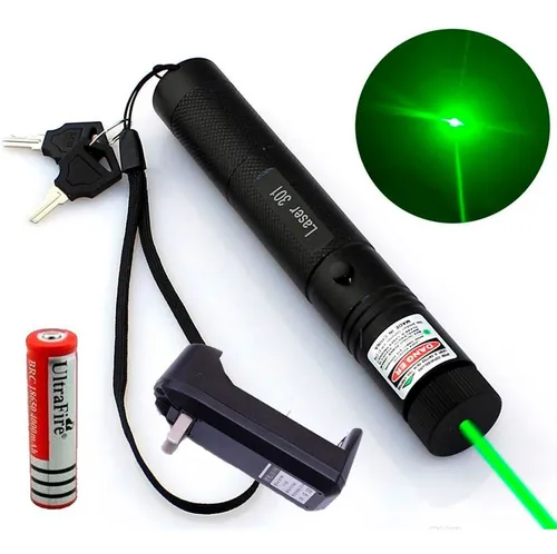 Puntero láser verde potente 10W resistente al agua y al polvo