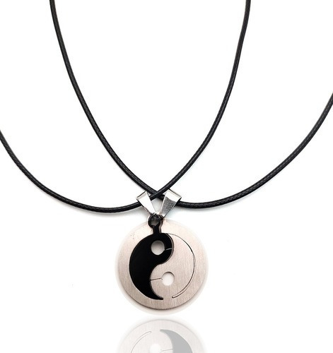 Collar Pareja Yin Y Yang Metalico Tureloj