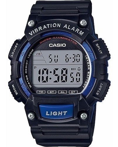 Reloj Casio W-736h-2a Originales Local Barrio Belgranop Color de la malla Negro Color del bisel Negro Color del fondo Gris