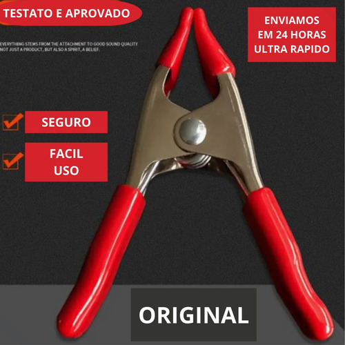Kit 8 Jacaré Garra Grampo Bateria Carregador Automotivo