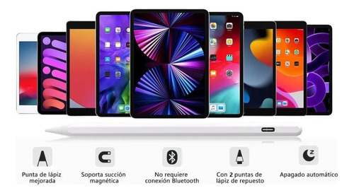Lápiz Capacitivo 3 Puntas Para Tablet Galaxy Tab A9+ Gris