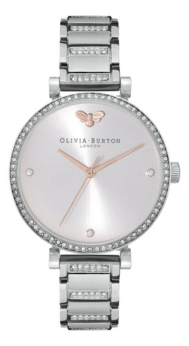 Relógio Olivia Burton Feminino Aço Cinza 24000001