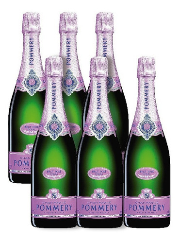 Champagne Pommery Brut Rose Royal Caja X6u