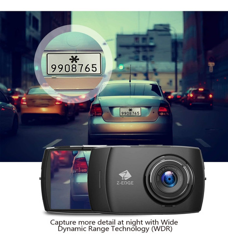 Imagen 5 de 7 de Z Edge Dual Dash Cam 4.0 Pantalla Táctil Frontal Y Traser...