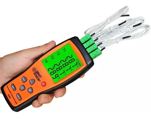 Termometro Profesional, Termopar 4 Ch Smart Sensor As887