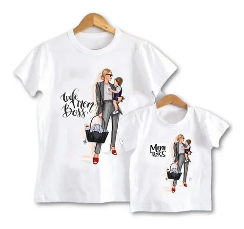 Playeras Duo Mam E Hijo Tem ticas Personalizadas Personajes