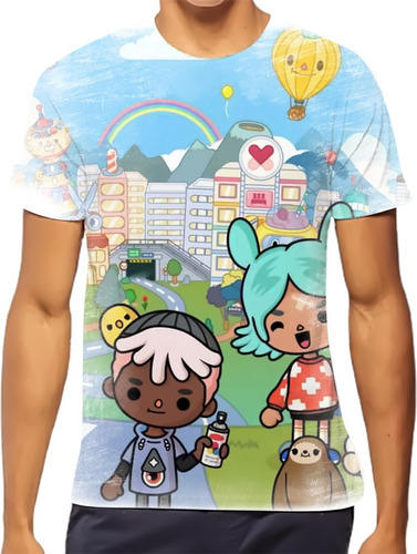 Camisa Camiseta Toca Life World Jogo Infantil Video Game 26