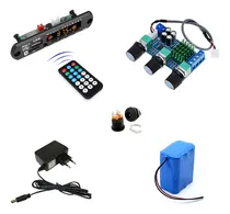 Comprar Decodificador E Amplificador 2x80w + Pack Bateria + Fonte