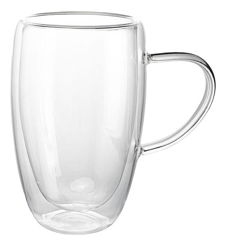 Cf 4 Taza De Café De Cristal De Doble Pared Moderna Con Asa