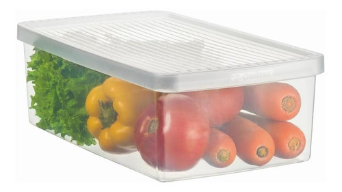 Caixa Plástica M Legumes Saladas Verduras Frutas Geladeira