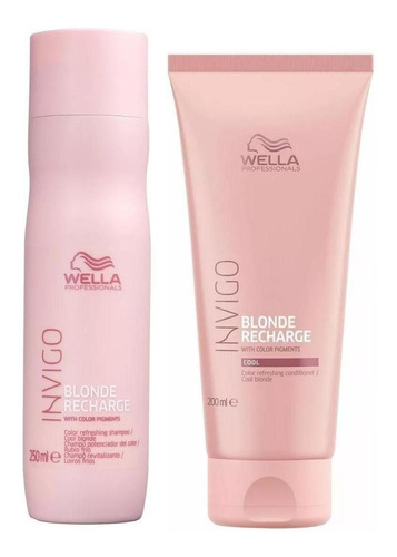 Kit Wella Invigo Blonde Recharge - Home Care 02 Produtos