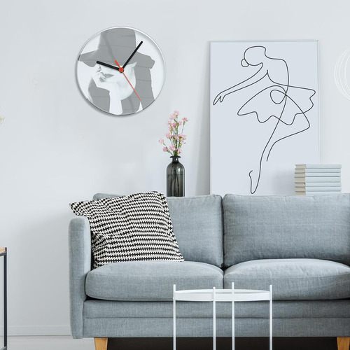 6 Relojes De Pared Blanco De Sublimación De Vidrio De ...