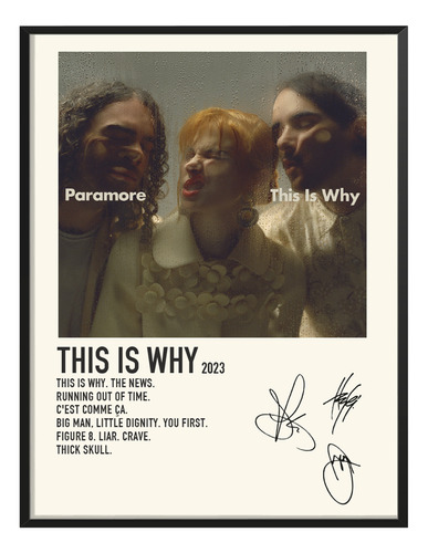 Poster Paramore Album Music Tracklist This Is Way 45x30