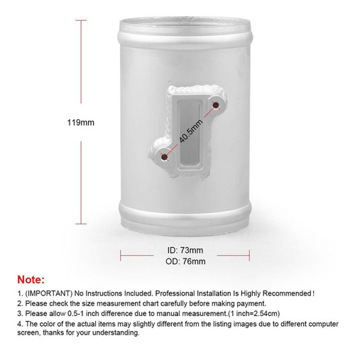 Accesorios De Adaptador De Sensor De Flujo De Aire De 76 Mm
