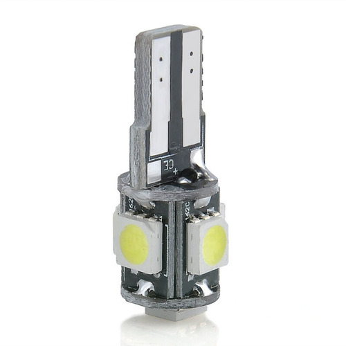 Lampara Led T10 Canbus Libre De Error 5 Smd Blanco W5w Cuña
