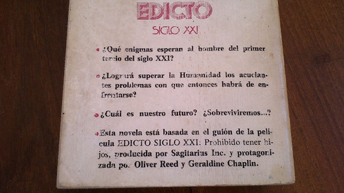 Imagen 2 de 2 de Edicto Siglo Xxi - Max Ehrlich (prohibido Tener Hijos Cine)