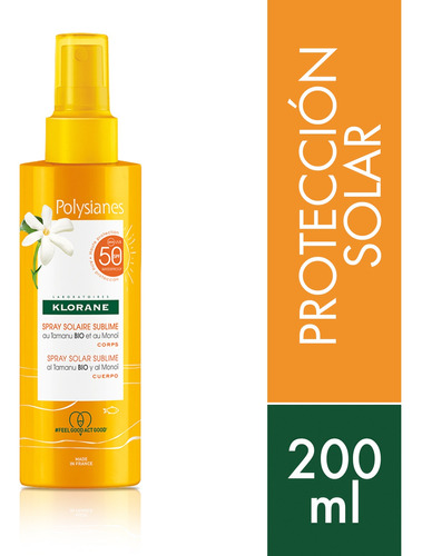 Klorane Polysianes Spray Solar Sublimador Fps 50 200ml