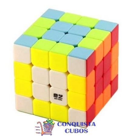 Cubo Mágico 4x4x4 Profissional Qiyi Qiyuan S Colorido