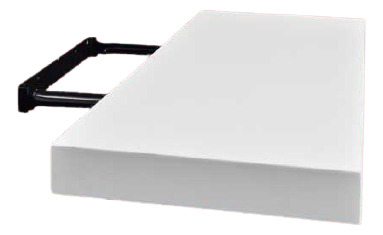 Estante Organizador Flotante De 80x25 Blanco 4cm Espesor