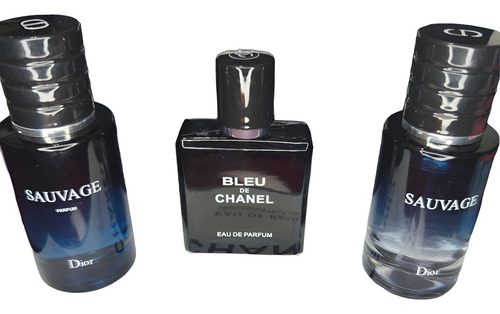 Bleu De Chanel + 2 Sauvage Dior De 30 Ml Promo Dia Del Padre