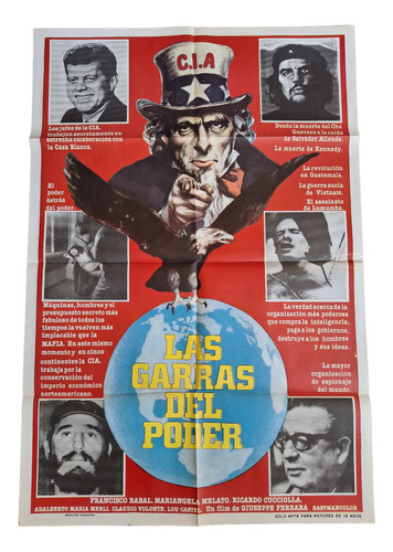 Poster Afiche Cine Antiguo Las Garras Del Poder *