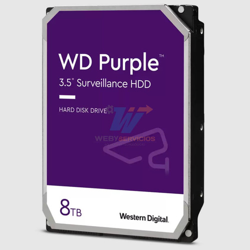 Disco Duro Interno 8 Tb Western Digital Wd Purple Surveilla