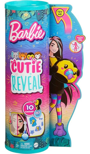 Muñeca Barbie Cutie Reveal Tucan Hkr00 Mattel Bestoys