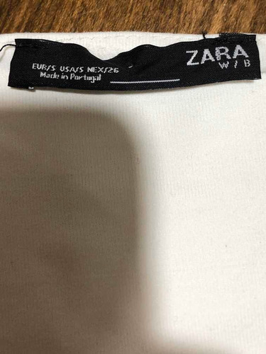 Musculosa Blanca Mujer Zara Talle S