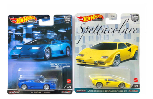 Hotwheels Premium Clásicos: Countatch Y Bugatti Eb110