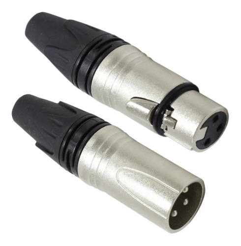 Kit 20 Conector Plug Xlr Canon Datalink 10 Macho + 10 Fêmea