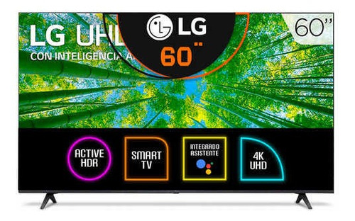 Televisor LG 60uq8000 60 Pulgadas 4k Smart Tv Webos Ai